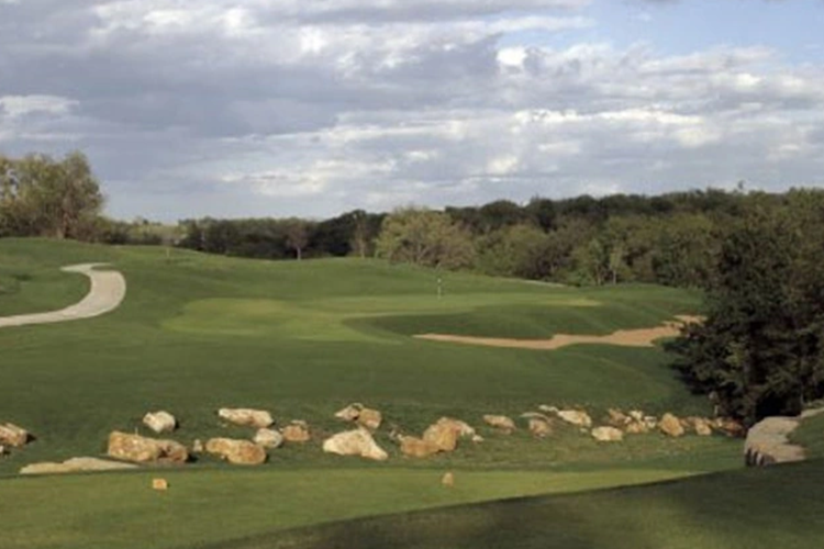 view of golf course with fairway